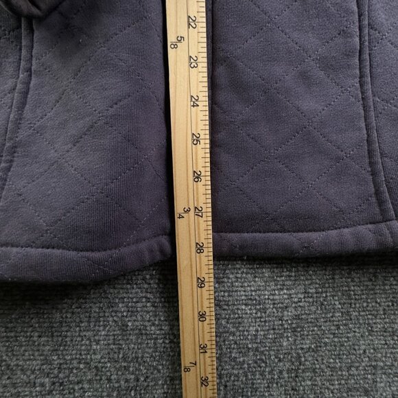 The North Face Purple Fuzzy Fleece Lined Jacket Small Full Zip Long W/ Pockets - Picture 3 of 16